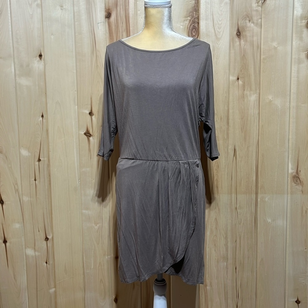 Michael Stars Tan Wrap Skirt Lagenlook‎ Dress Size M